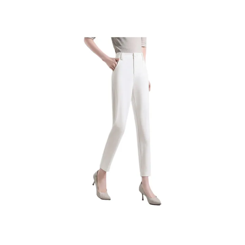 Mo Han Yi Mei Casual Pants Women's White-2