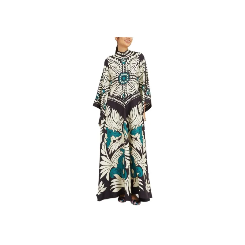 La DoubleJ Magnifico Abstract print Silk Dress-4