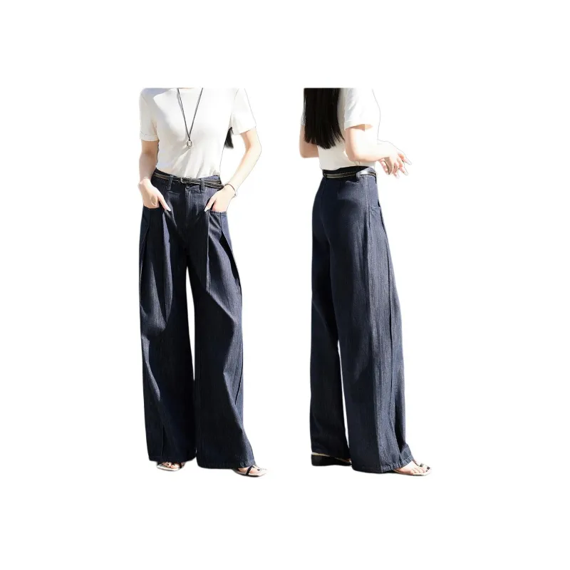 Mo Han Yi Mei Jeans Women's Blue-2