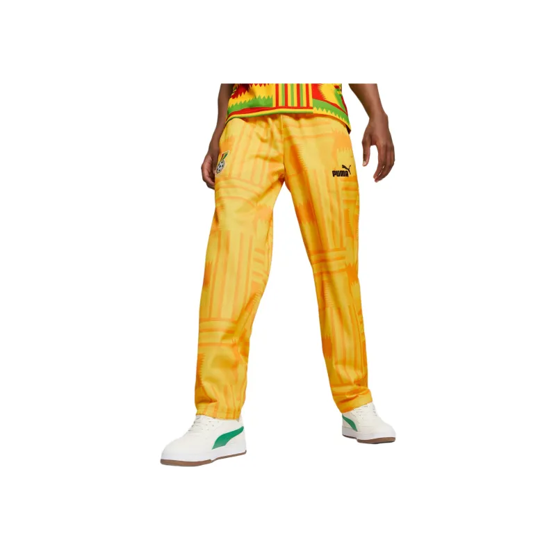 PUMA FTBLCULTURE Knitted Sweatpants Men's Bailey Yellow-3