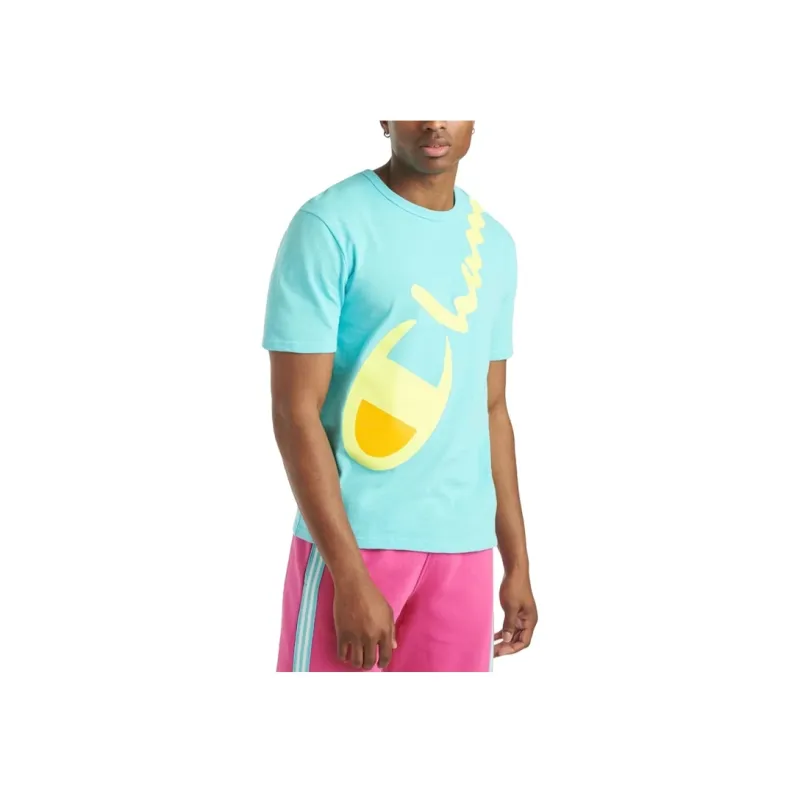 Champion Regular T Shirt Unisex Blue US Version-2