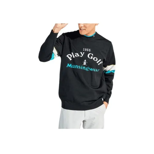 MUNSINGWEAR 블랙 남성 맨투맨