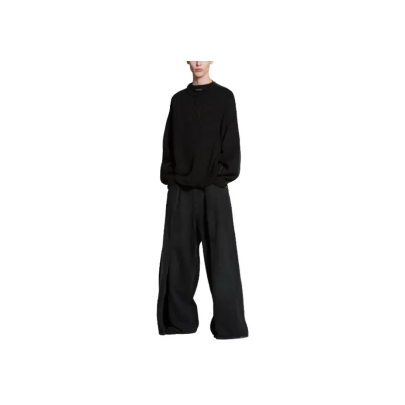 Balenciaga FW23 Knitwear Loose Fit Style Men's Black-2