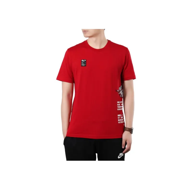 Jordan T Shirts Men Red-3