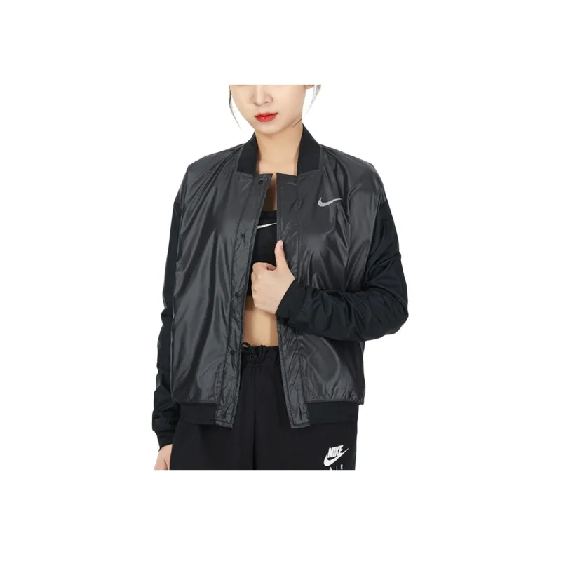 Nike Cropped Coats Women's Black-2