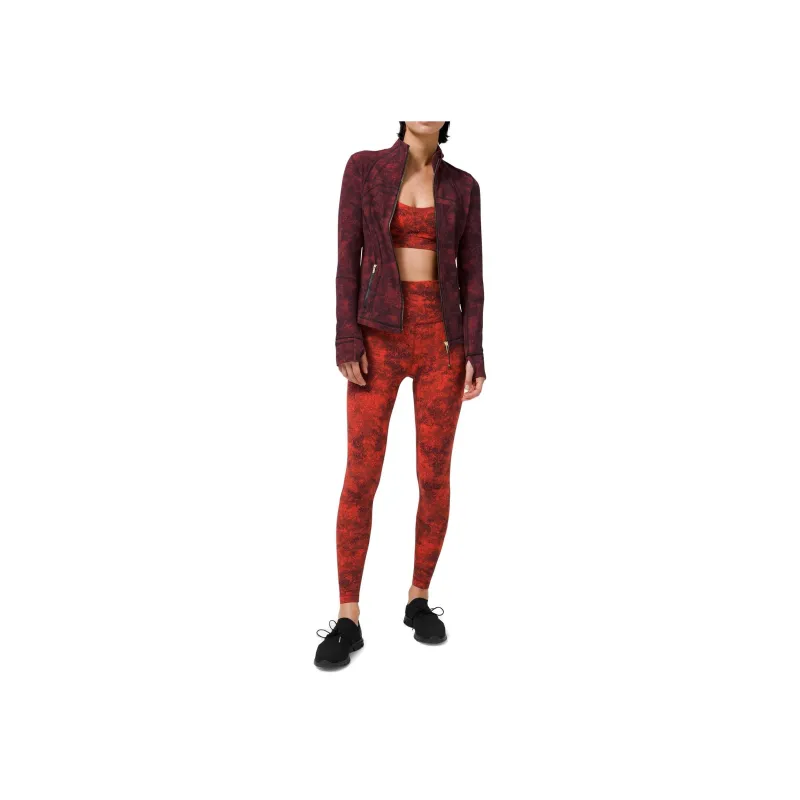 Lululemon Define Jackets Coats Women's Dark Red Mixed Color-2