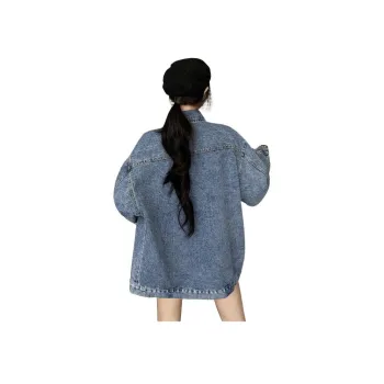 SECFLY OFFICIAL Denim Jacket Women's Blue