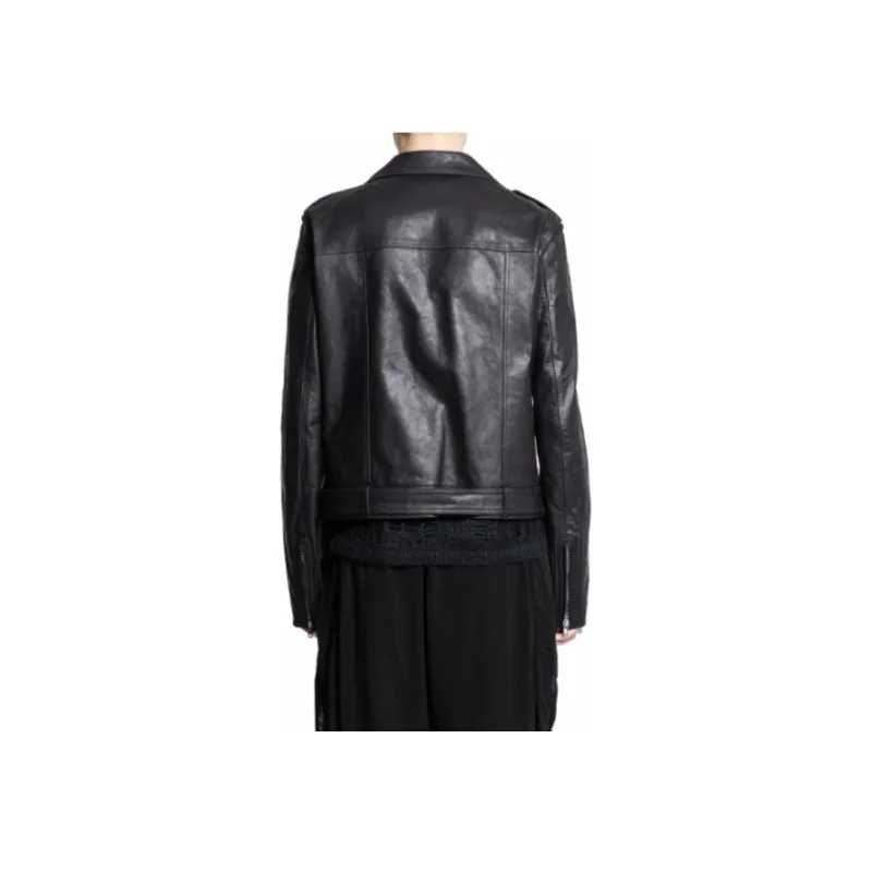 RICK OWENS Lukes Stooges Leather Jacket-3