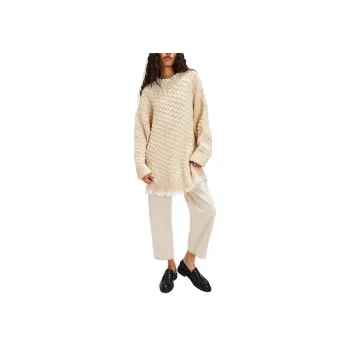 FOR LOVE & LEMONS Milana Sweater Dress Long-Sleeved Dresses Women's Cream