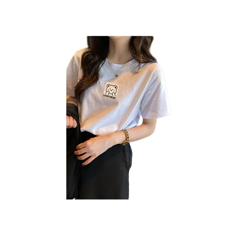 Tonlion T Shirt Women's Bleached-4