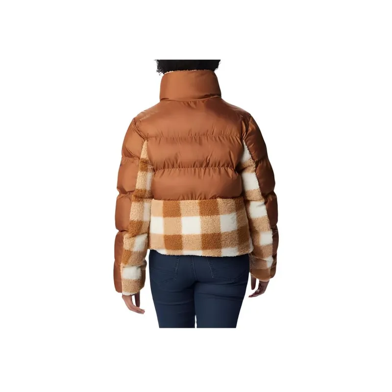 Columbia Women's Leadbetter Point™ Sherpa Hybrid Jacket Jackets Coats Women's Camel Brown-1