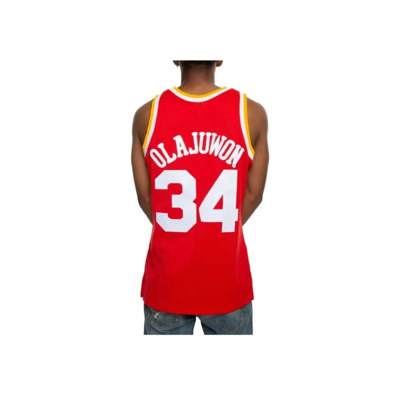 Mitchell Ness Basketball Jerseys Men Red-3