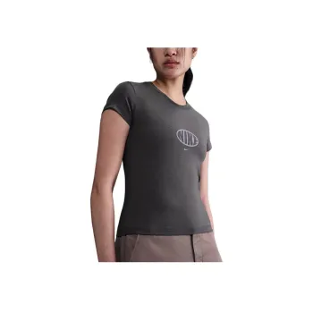 Nike Clothing T Shirts Women's Gray