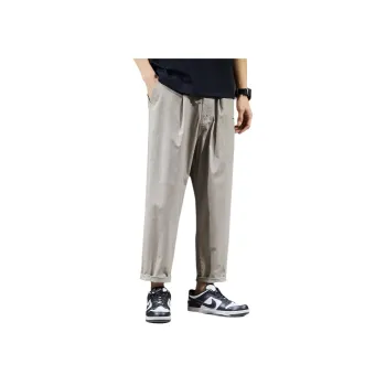 Tonlion Casual Pants Men's Tea Pink Brown
