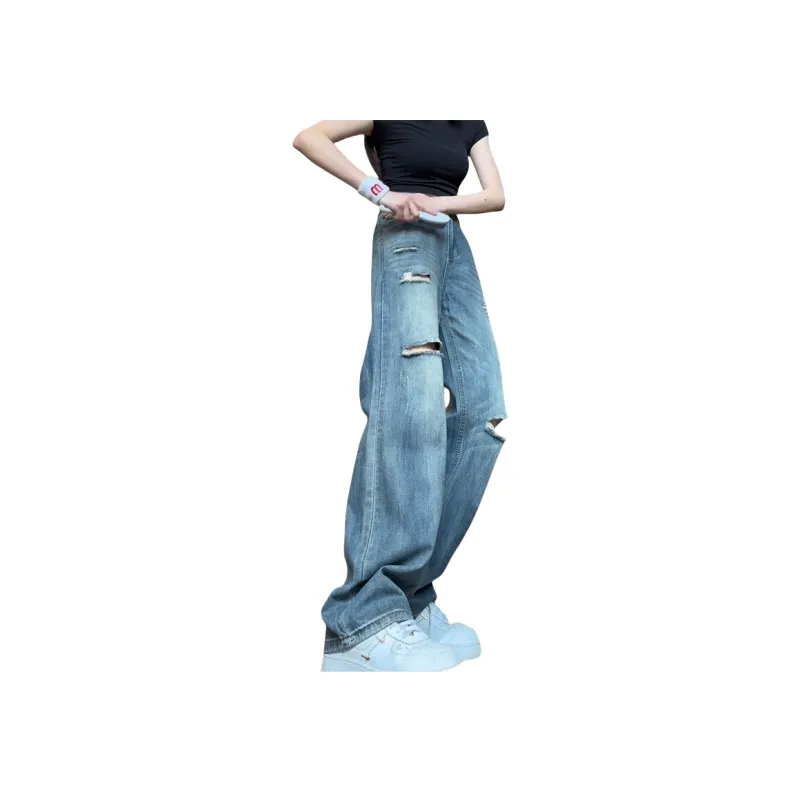 VIPGOOSE Jeans Unisex Light Blue-3