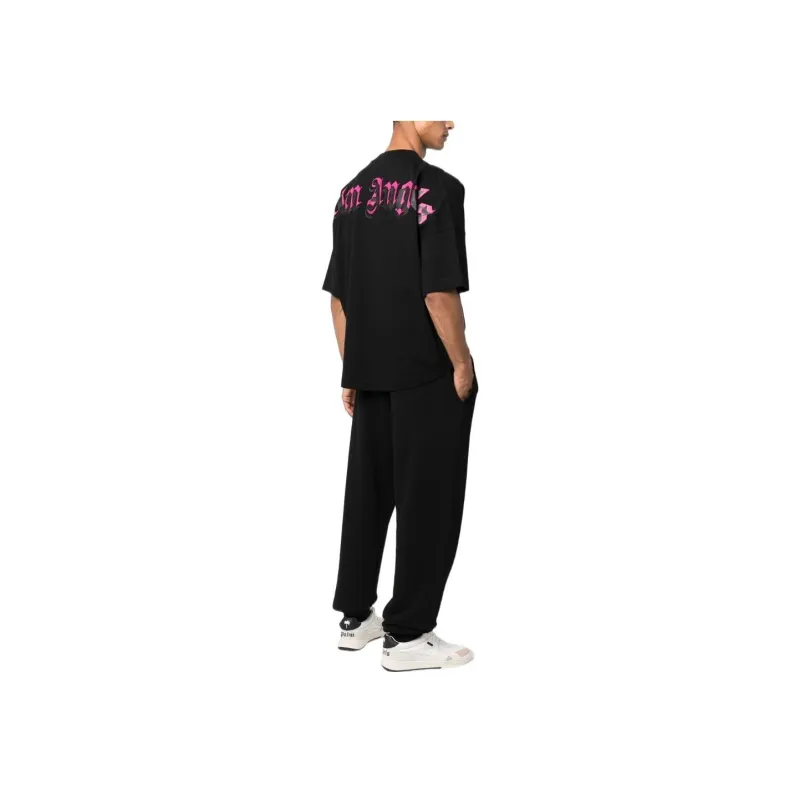 PALM ANGELS Doubled Logo Over Tee-1