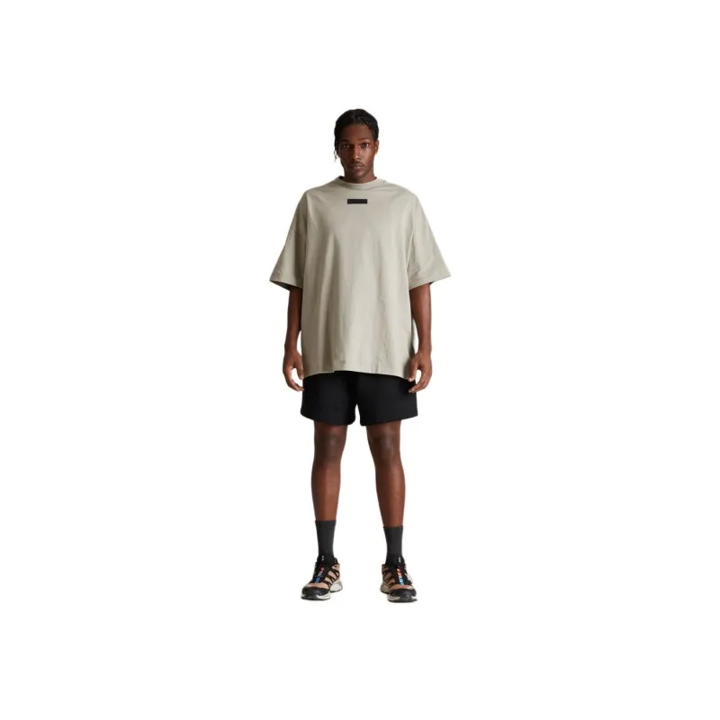 Fear Of God Essentials Tab Crewneck Tee 'SEAL'-2