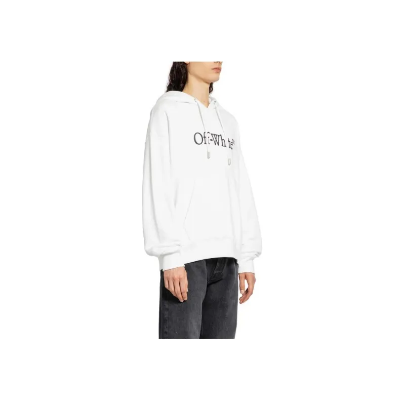 Off Big Bookish Skate Cotton Hoodie-0
