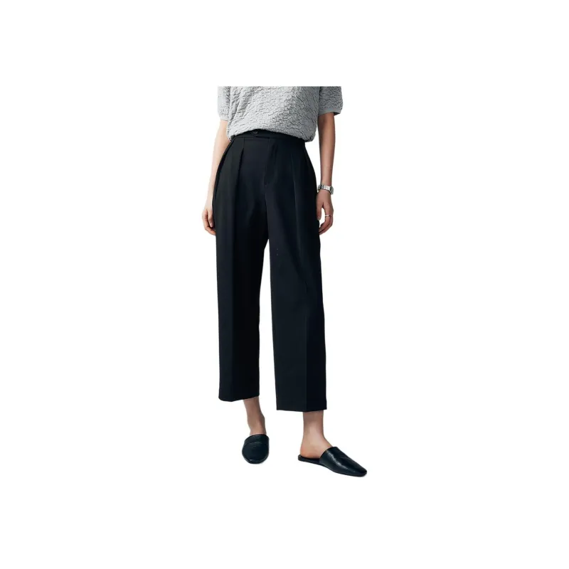 CHUMIAN Casual Pants Women's Black-0