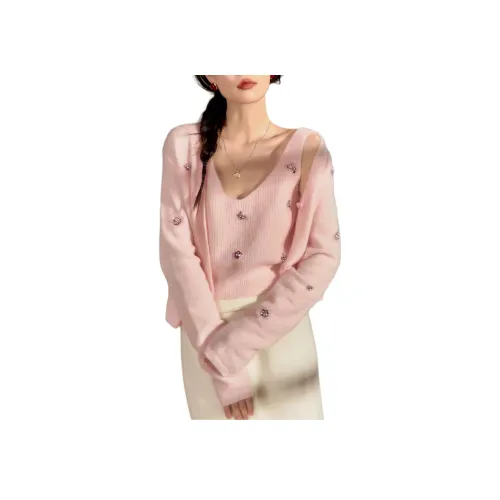 DESIGNER UNCLE 핑크 여성 끈 나시