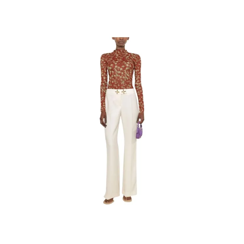 MOSCHINO Knitted Sweatpants Women's White-1