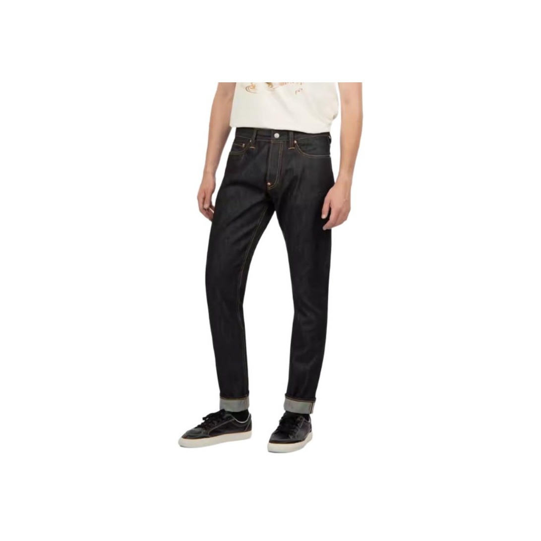 EVISU Jeans Men Denim Blue - POIZON