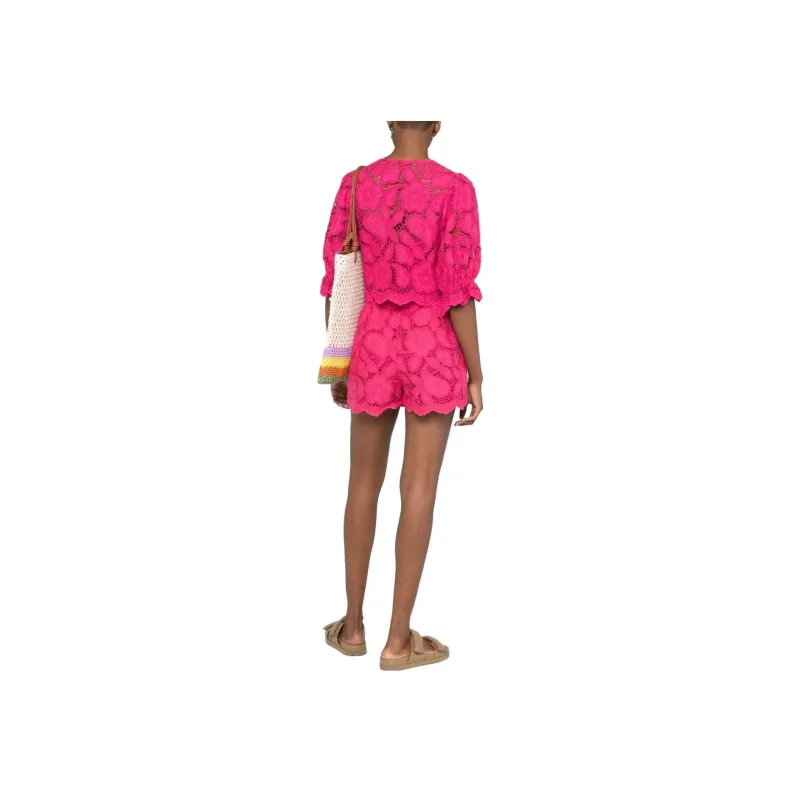 Maje Casual Shorts Women's Fuchsia-2