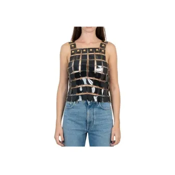 Paco Rabanne Tank Top Women's Silver