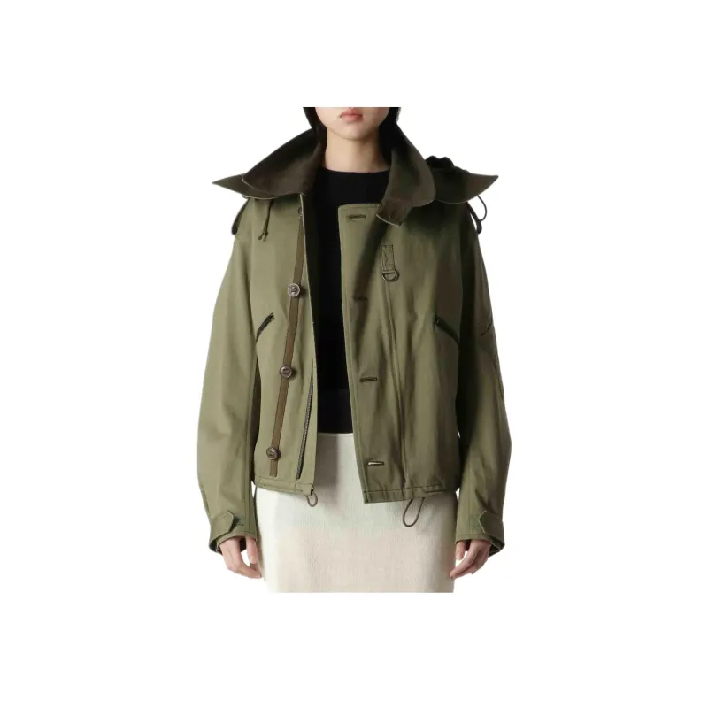 Yohji Yamamoto Jackets Unisex Army Green-4