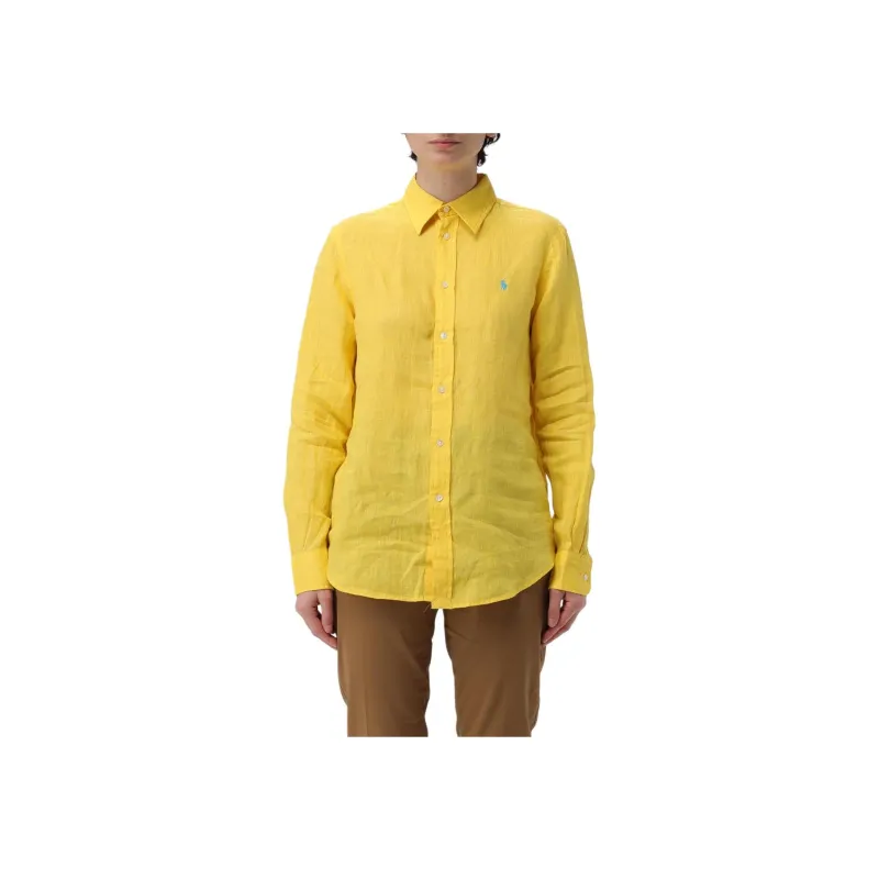 Polo Ralph Lauren Logo Embroidered Curved Hem Polo Shirt-1
