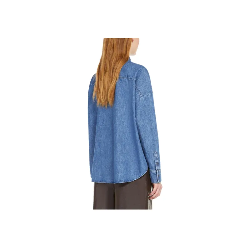 WEEKEND MaxMara Landa Collection Shirt Women's Blue-2