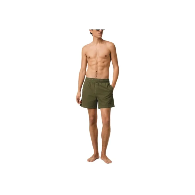 Ami Paris Logo Embroidered Beach Shorts-1