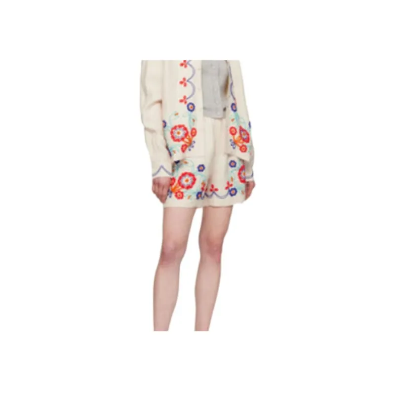 BODE Beaded Garden Party Shorts-2