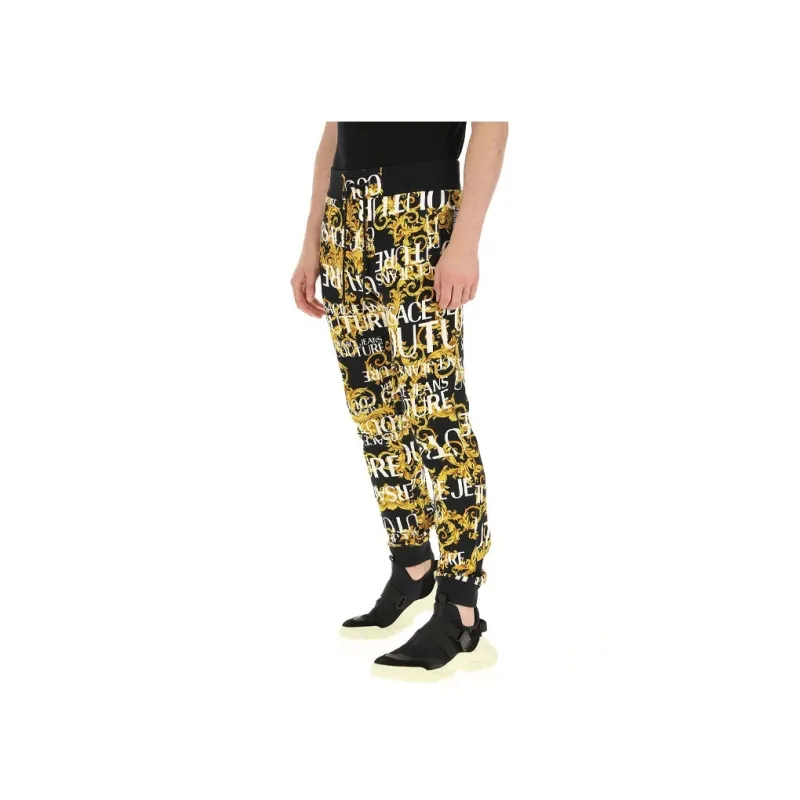 VERSACE JEANS COUTURE Jogger Sports Pants Men's Black-4