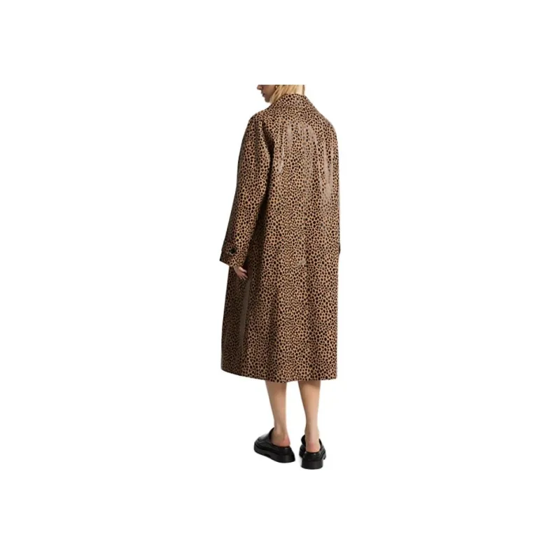 MICHAEL KORS Cheetah Print Balmacaan Coat-1