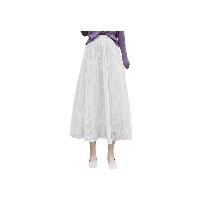 Cypress House Casual Long Skirt Women's White-0
