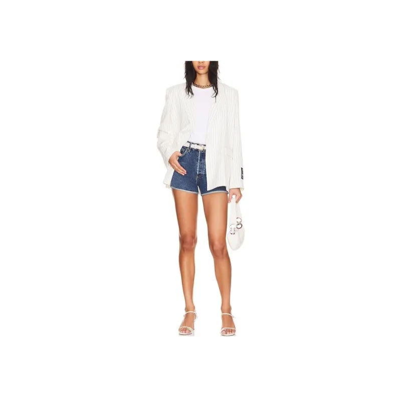 AGOLDE Casual Shorts Women's Blue-1