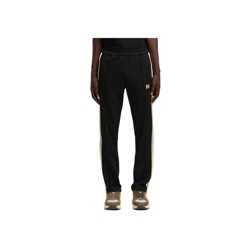 PALM ANGELS Logo Embroidered Side Stripe Detailed Pants-1