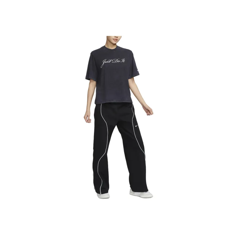 Nike Swoosh T Shirt Women's Black-2