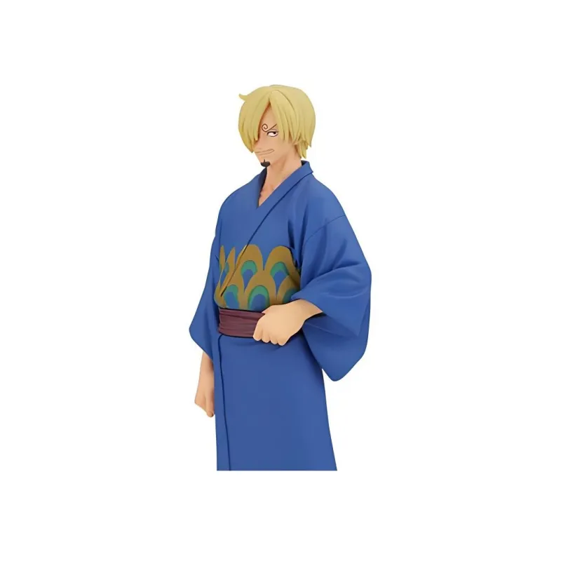 BANPRESTO Sanji DXF One Piece Great Voyage Collection And Country Bathrobe Bonus Gifts 17cm-3