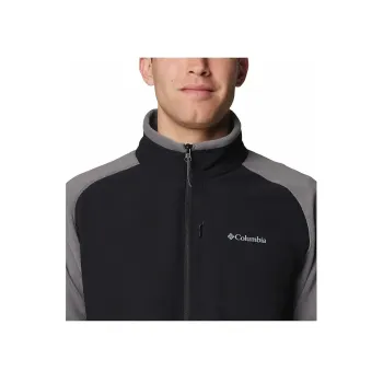 Columbia Mens Grey Sage Peak Full Zip Fleece Jackets Coats Men's Gray