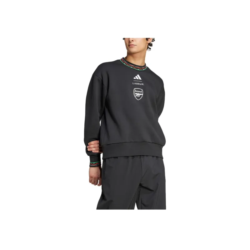 Adidas Arsenal X LABRUM CREW SWEATSHIRT Men's Black-2
