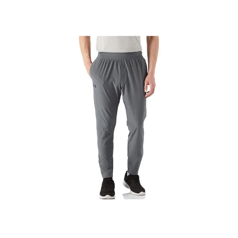 Under Armour Woven Collection Knitted Sports Pants Men's Gray-4