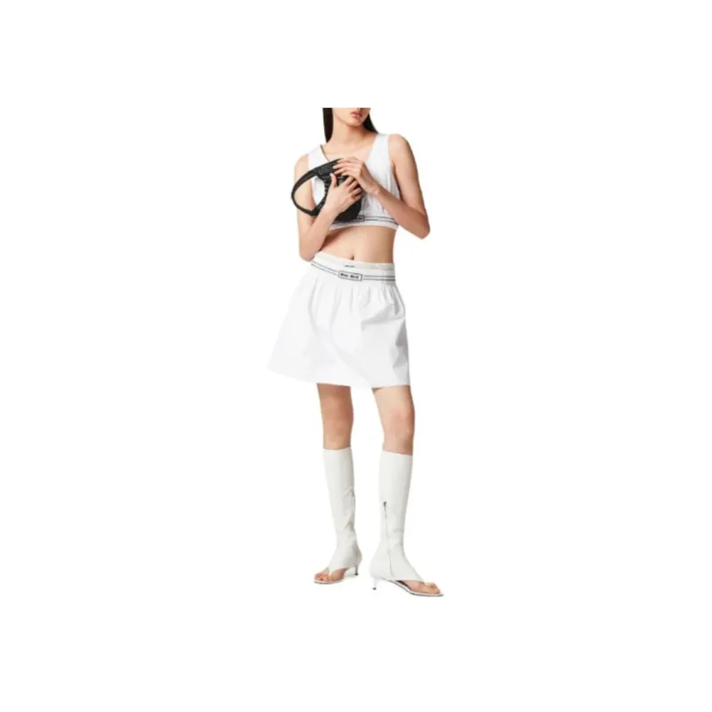 MIU MIU Tank Tops Women's White-1