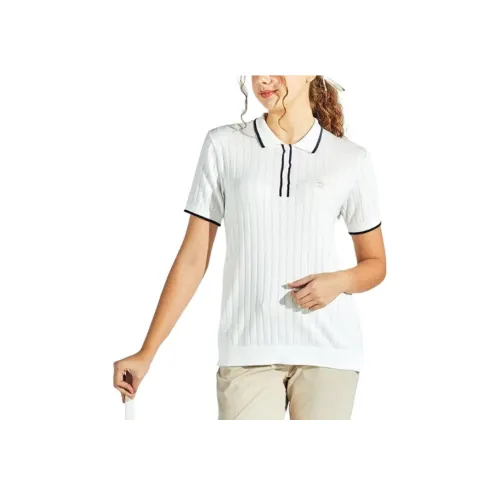 MUNSINGWEAR 화이트 여성 폴로 셔츠