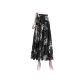 Black with White Floral