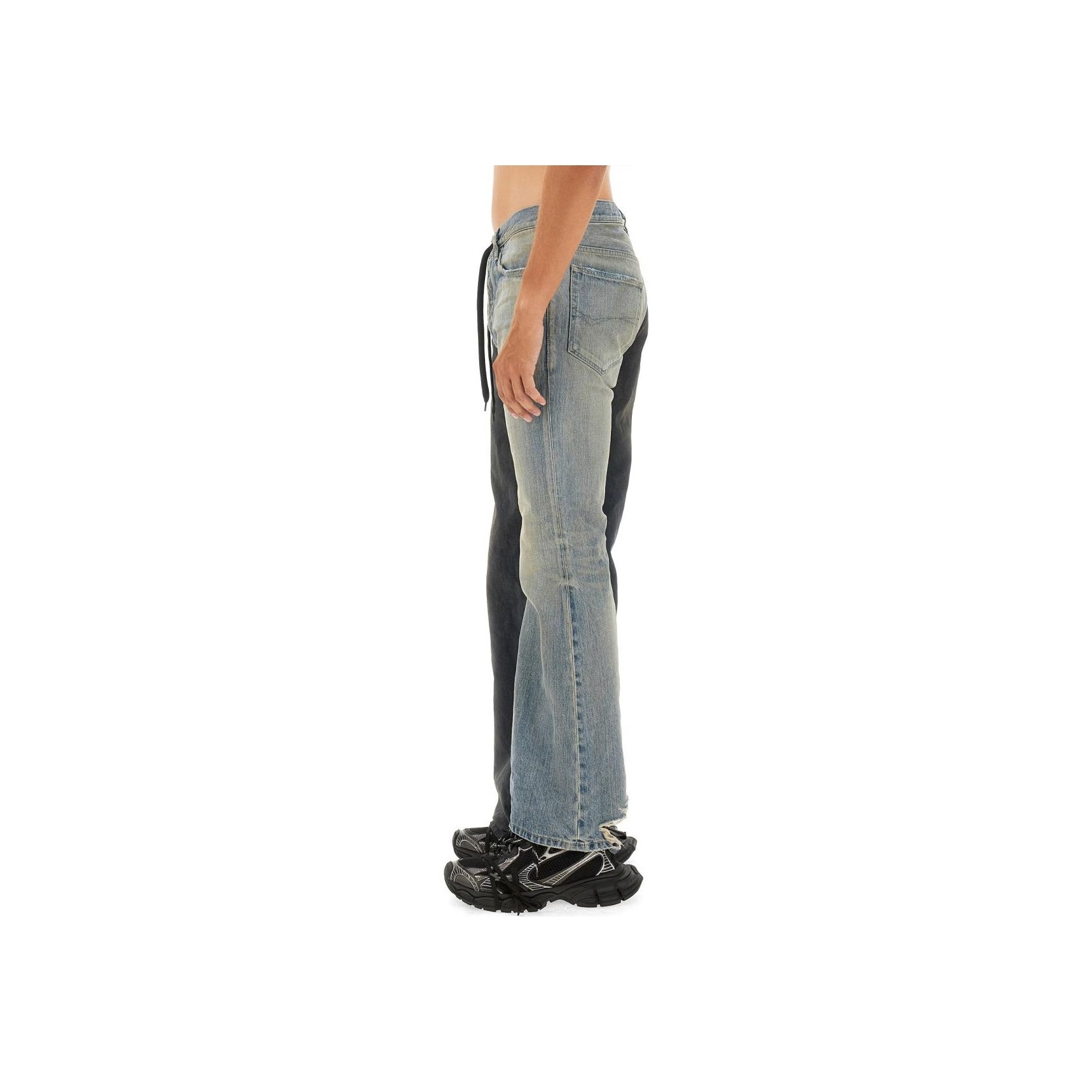 デニム・ジーパン BALENCIAGA FW24 'Fifty-fifty' jeans (793766TQW75 2664) Balenciaga Fifty-Fifty Jeans | Saks Fifth Avenue