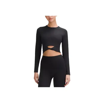 Lululemon Nulu™Cropped Collection Shirt Women's Black