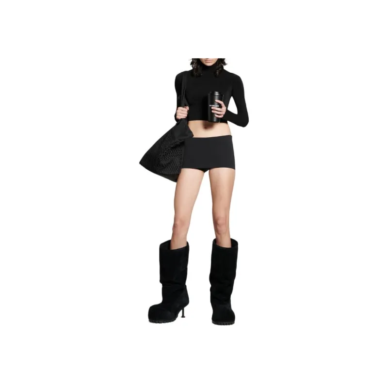 Balenciaga Women's'S Mini Cycling Skirt Black-2