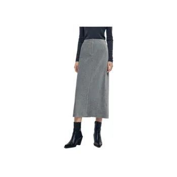 GOELIA Casual Long Skirt Women's Smoke Gray